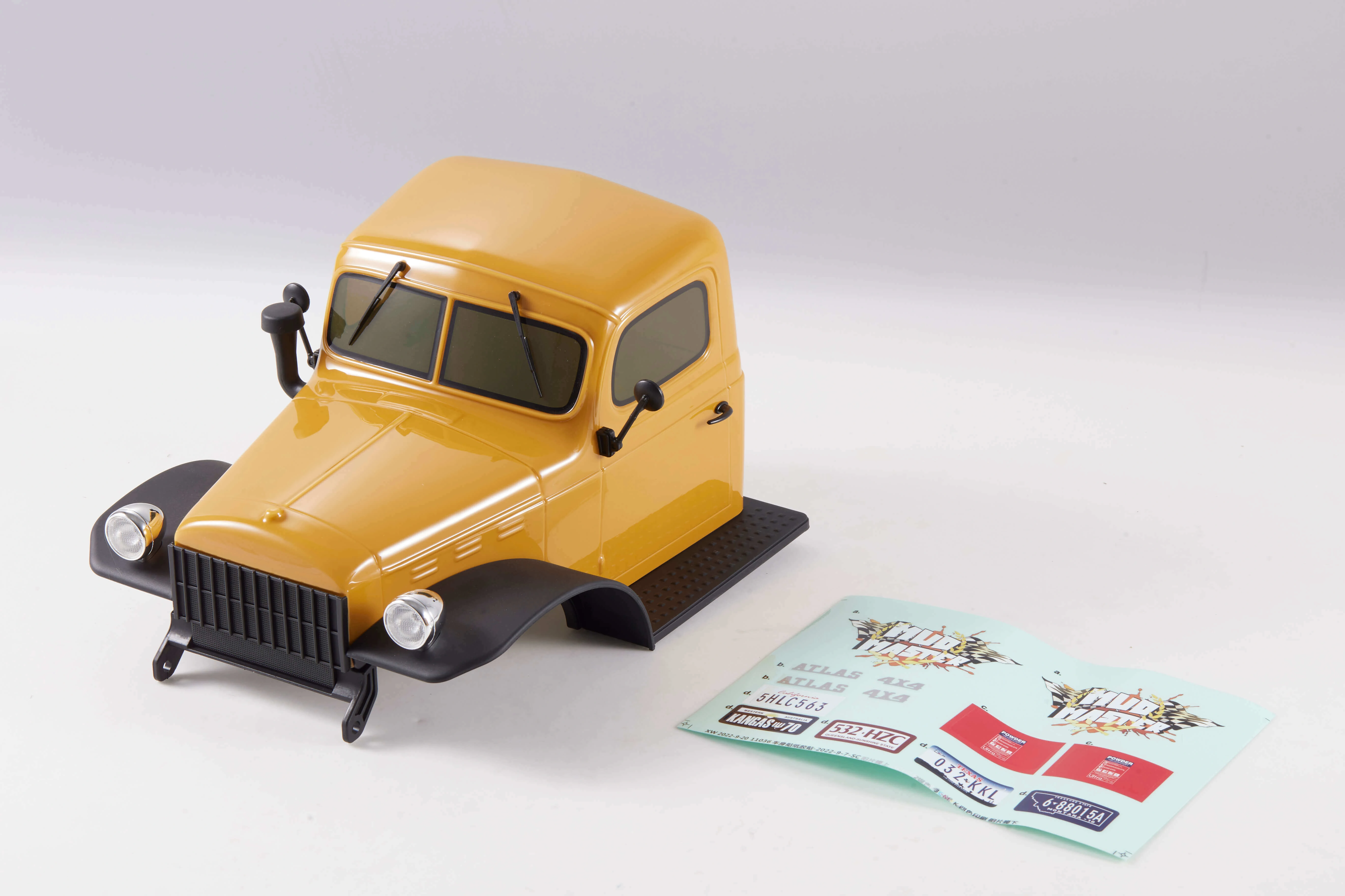 Ready to Roll: 1/10 Atlas 4x4 Monster Truck - Yellow/Blue/Orange!
